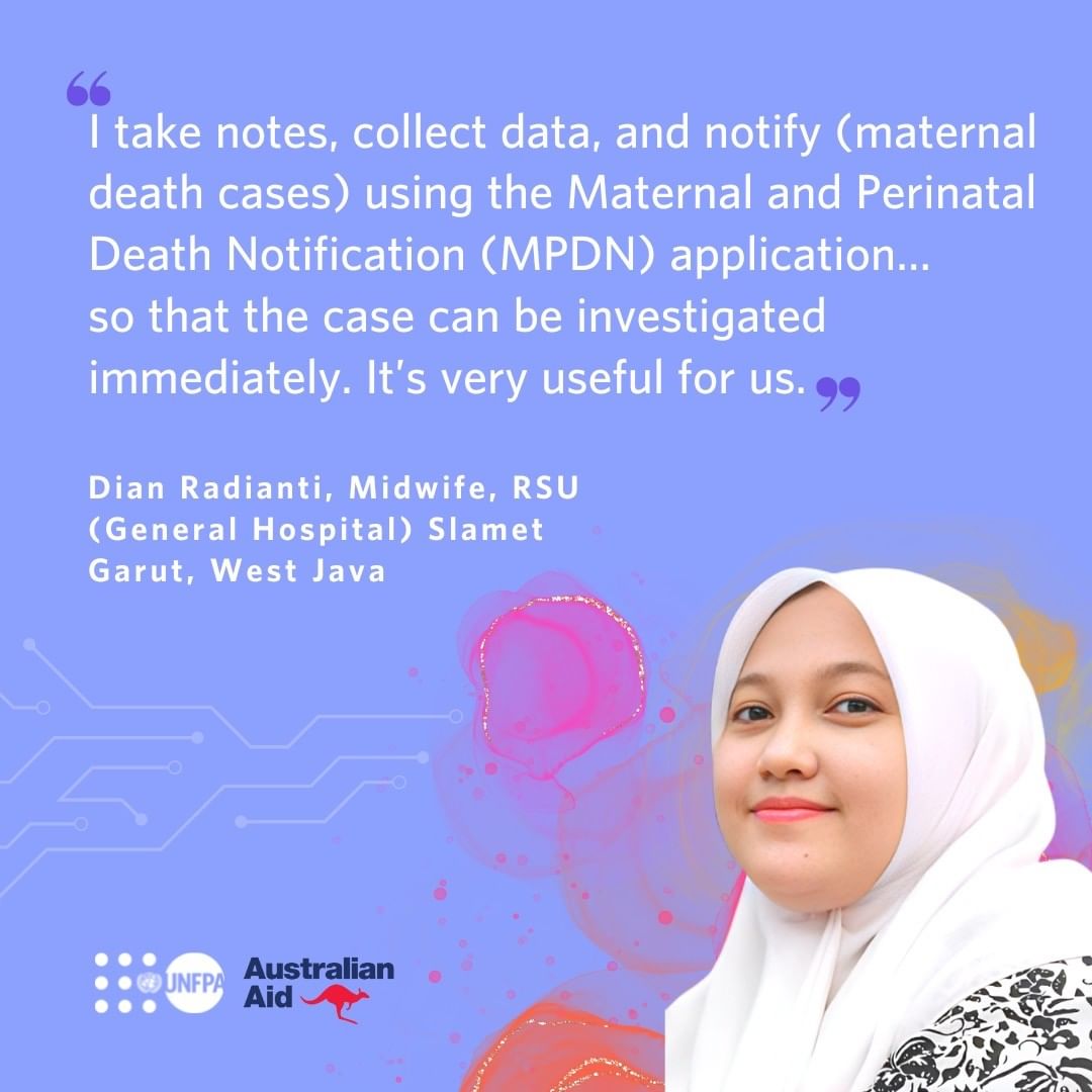 Dian Radianti midwife - UNFPA Indonesia