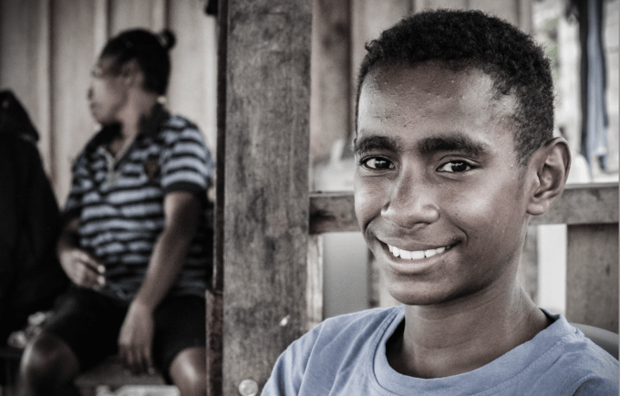 Rivaldo Taime, 13, had the courage to seek help for his family. © UNFPA/Matthew Taylor