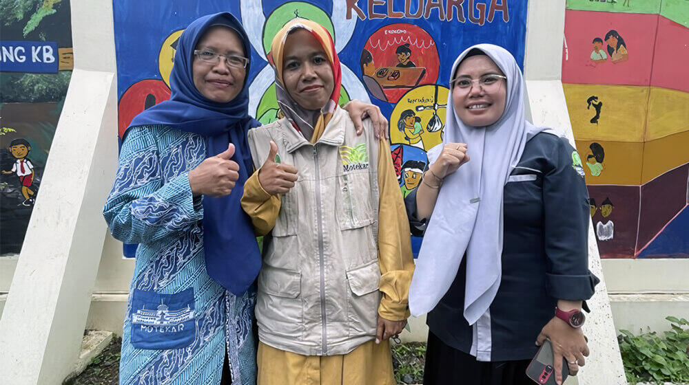 Women Serve as the Backbone of Cianjur Earthquake Response (From left to right: Ati, Ani, Nur)