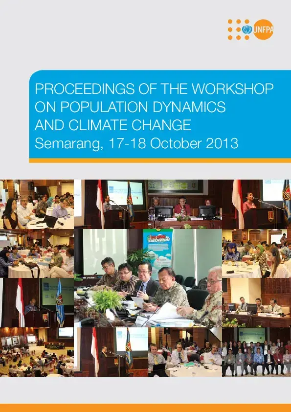 Proceedings of the Workshop on Population Dynamics and Climate Change